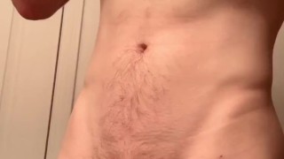 Playing around before shower 