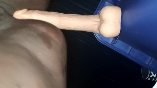 Teasing this phat pussy with my dildo