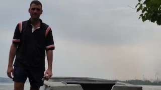 It is necessary to pump out water from the boat.