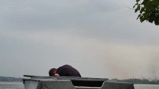 It is necessary to pump out water from the boat.