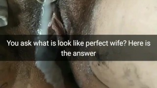 Perfect wife looks like - slut for bareback breeding [Cuckold. Snapchat]