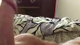 Stroking My Big Dick Hard Until I Cum 