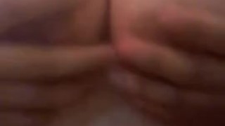 18 year old busty teen sucks on her huge natural tits 