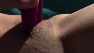 Sneaky Masturbation Before Bed with Vibrator