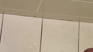 Bathroom cumshot