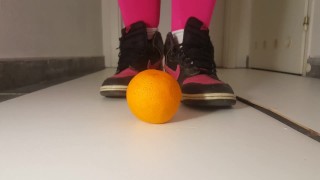 trampled fruit - orange