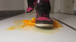 trampled fruit - orange