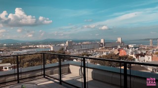 HOT Teacher gets fucked on the roof of her school - PUBLIC