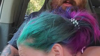 Sukie Rae can't resist my cock in her mouth while camping