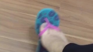 @tici_feet IG TICI FEET ticii_feet dangling lightblue havaianas (preview) full video for sale