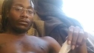 BBC Moaning and Shaking while nutting inside a Fake Pussy