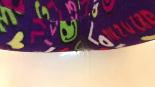 Girlfriend wetting pajamas 