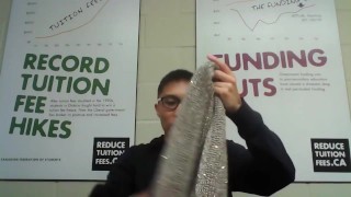 How to put on Circle Scarf for Men - by Chinese Man