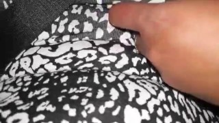 Hot TEEN Flashing Her PUSSY and BOOBS in the CAR on a PUBLIC HIGHWAY - UPSKIRT No PANTIES