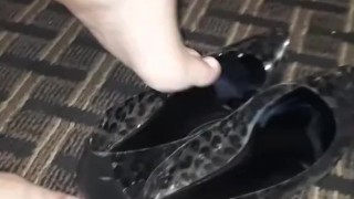 Putting on Cum filled flats (Request)