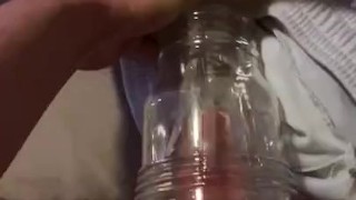 Teen uses fleshlight for the first time