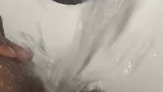 Watch until the end DRIPPING WET PUSSY out the shower