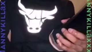 Mannykilla playing with new toy! 