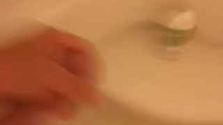 Big dick shower cum shot