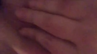 Nasty big boob blonde touching herself