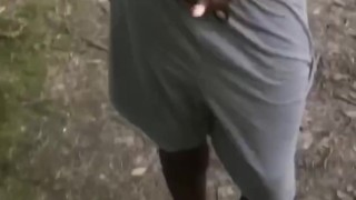 Nature trail masturbation