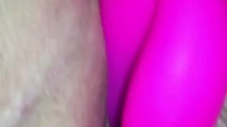 Lesbian playing up close 