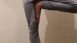 Hot Guy Wets Himself During Yoga