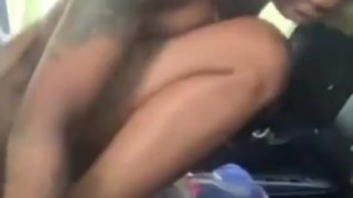 jamaican girl ride cocky in car front