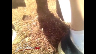 Back to School! This twink's penis sticks out because he forgets to put on underpants in college