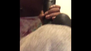 Sucking big dick toy, wishing it was daddy 