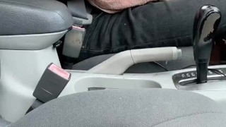 Teenager Jerks Off in his Car, Couldn’t Wait to Cum
