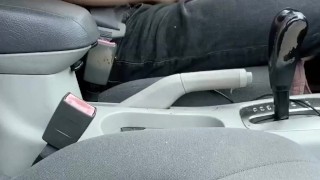 Teenager Jerks Off in his Car, Couldn’t Wait to Cum