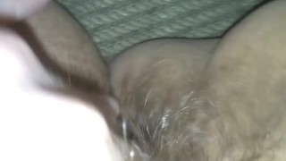 Hairy Dirty FARTING Flatulent Smelly Pussy Slut Pulls up Dress to Show TP was in Pussy & FARTS