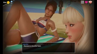 Mythic Manor - Sex on the beach with Anastasia and oral on the gym with Paige (3/3)