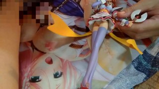 魔法少女フィギュアにぶっかけ顔射オナニーキモオタク男の喘ぎ声あり【まじかるカナン カーマイン】