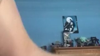 Humping my bed again showing my ass mmm 