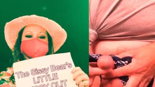 The Sissy Bear plays a Game with his sissy clit you can too