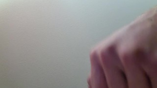 Masturbation (Undershot view) with CUMSHOT 