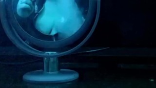 Vaping with strip tease 