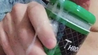 Close Up Cumshot with Fleshlight!