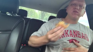 sonic meal in car, piggy stuffing