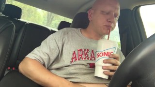 sonic meal in car, piggy stuffing