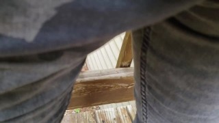 Pissing in my tight jeans