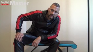 Hot dilf in shiny tracksuit verbally humiliates and farts on you. PREVIEW