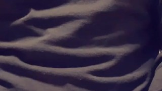 Rubbing dick before bed
