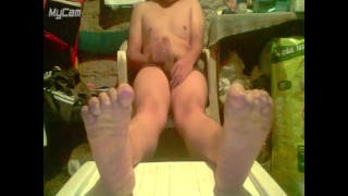 Mexican boy show penis and feet