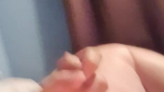 Amateur chubby guy naked walking until cum shot 