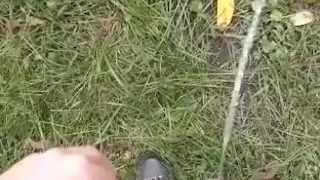 Pissin in the woods 