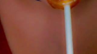 Licking the lollipop 