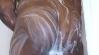 Wash my wet pussy and Ass